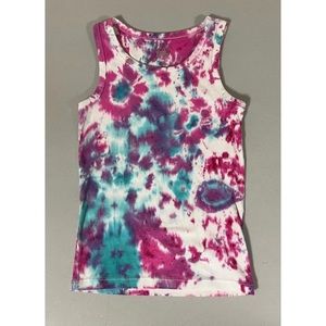 Wonder Nation Girls Tie Dye Cami Camisole Tank Top Shirt Tee Size M (7-8) 💙💜